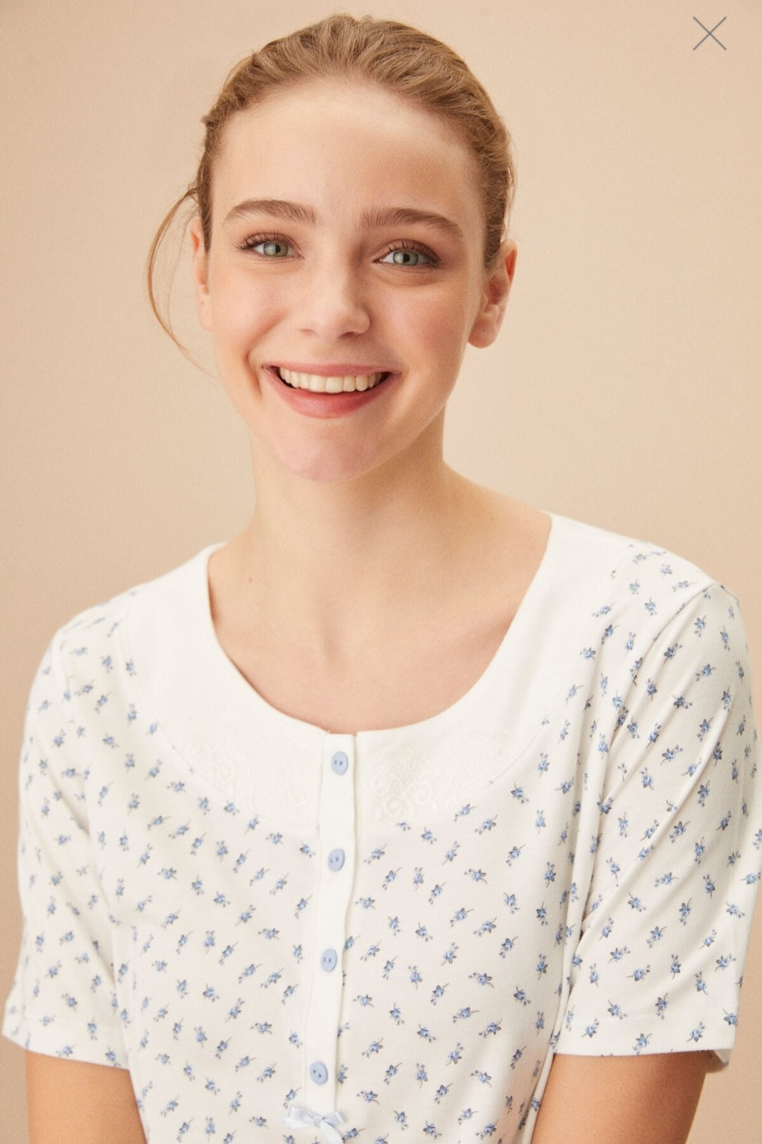 Pyjama Set printRoze / Blauw Print