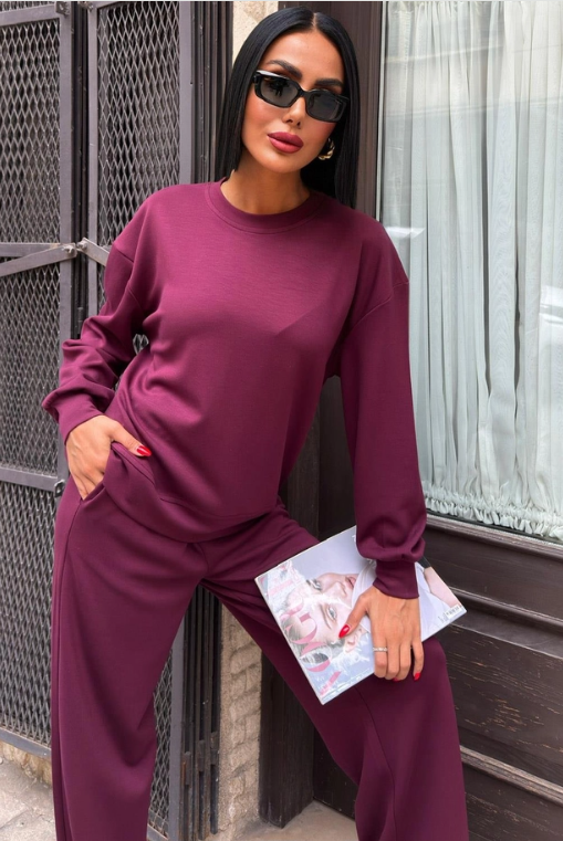 Trainingspak - Joggingspak- Bordeauxrood