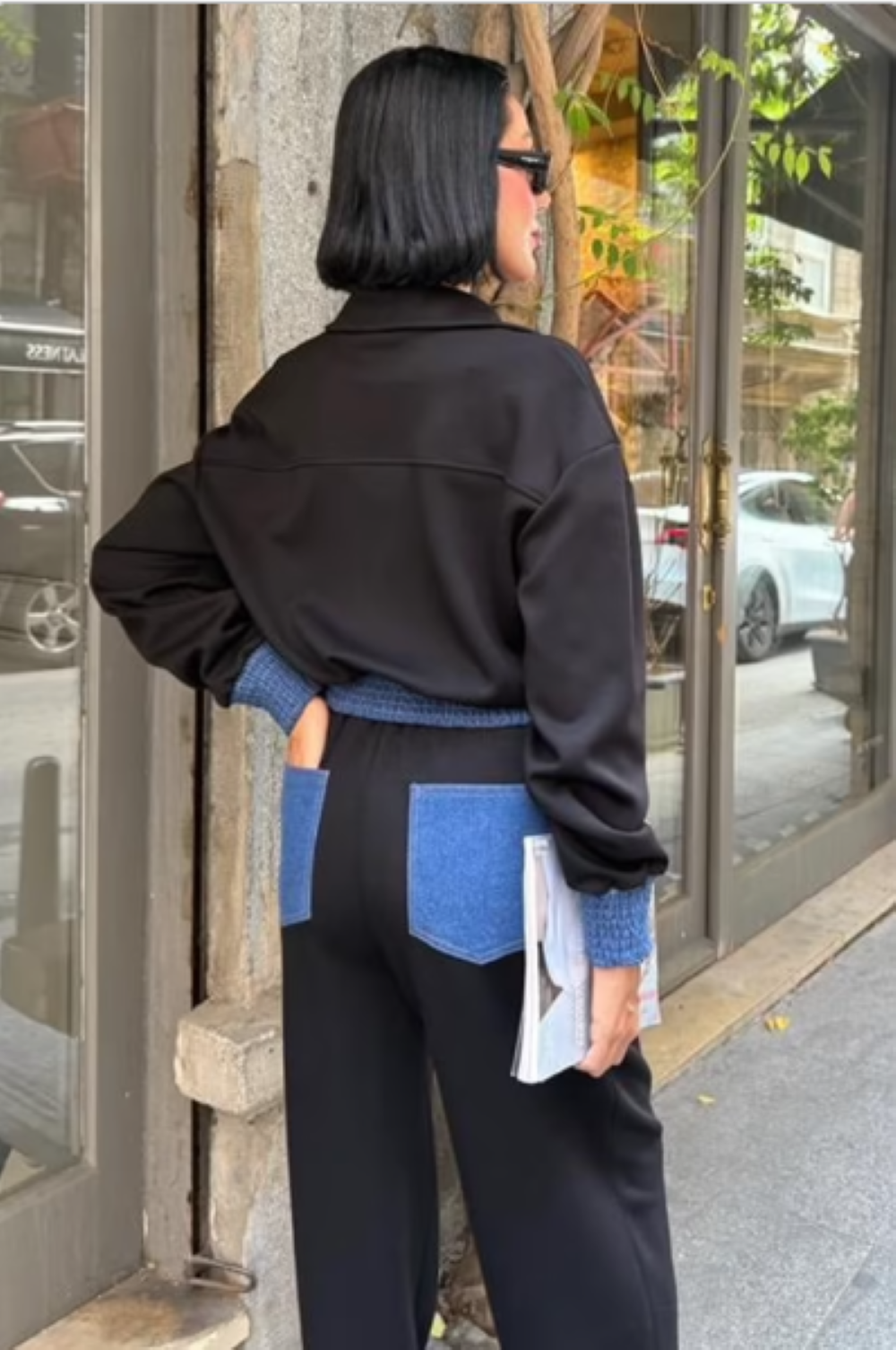 Trainingspak - Loungewear- Joggingspak - Sport kleding Met Ritssluiting- Jean- Modal Zwart