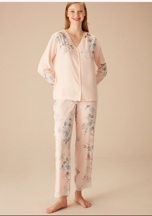 Dames Pyjama Set - Homewear - Roze