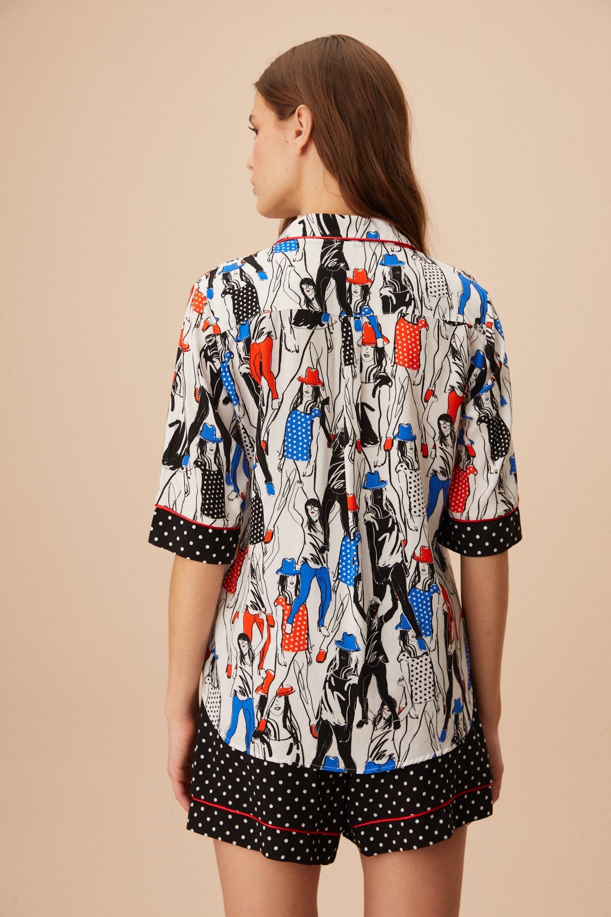 Viscose Pyjama Set Korte Mouw / Korte Broek