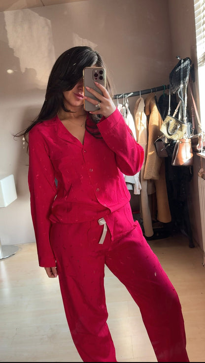 Pyjamaset- Nachtkleding- Flamingo  Fuchsia / Roze