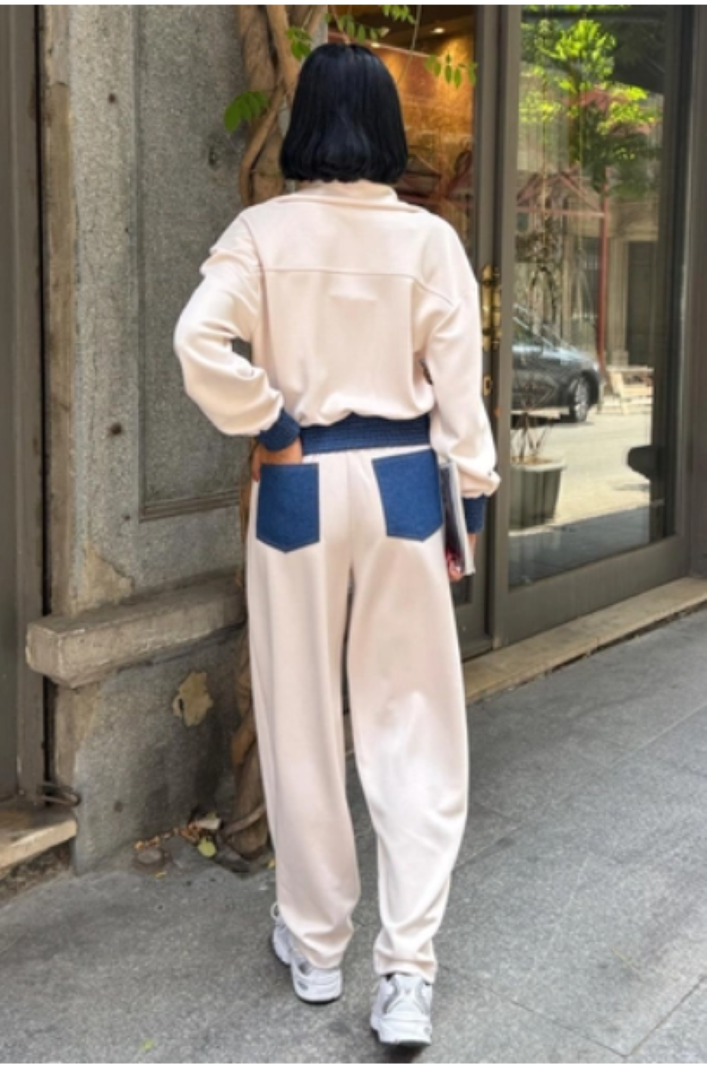 Trainingspak - Loungewear- Joggingspak - Sport kleding Met Ritssluiting- Jean- Modal Beige