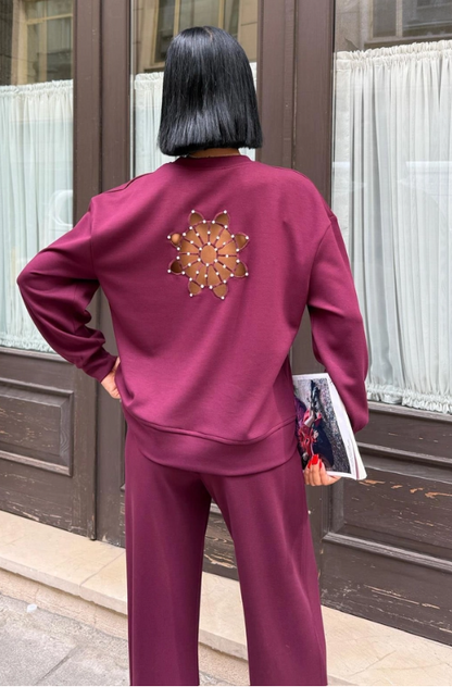 Trainingspak - Joggingspak- Bordeauxrood